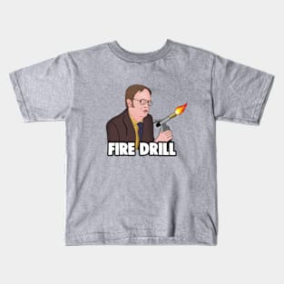 The Office Memes: Dwight Fire Drill Kids T-Shirt